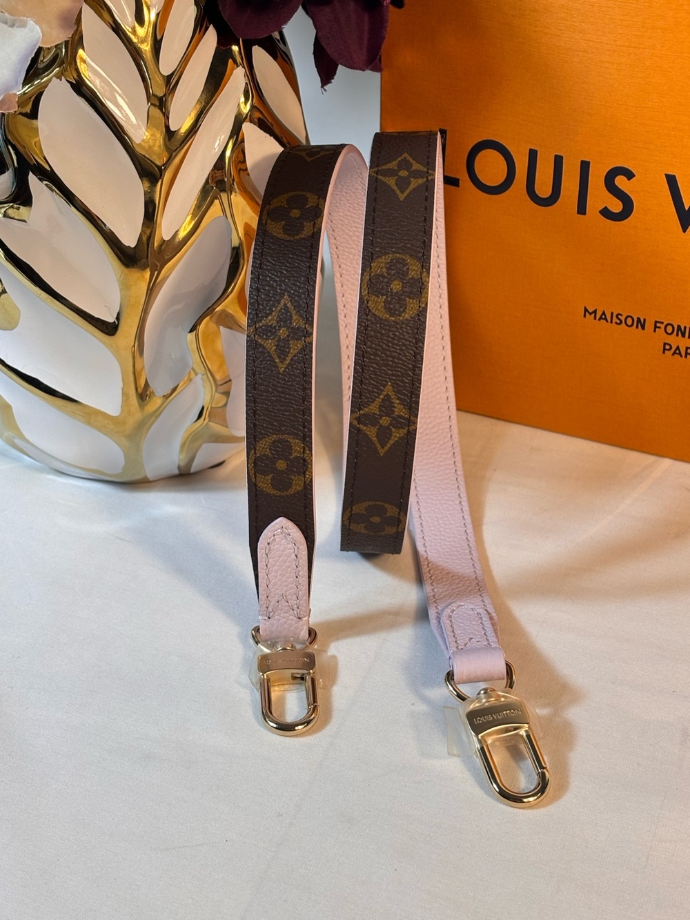 New Louis Vuitton Lilac Monogram Strap